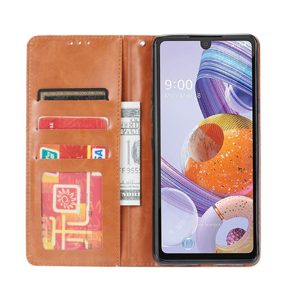 Shockproof LG Cell Phone Case Tpu Leather Exquisite OEM Customized