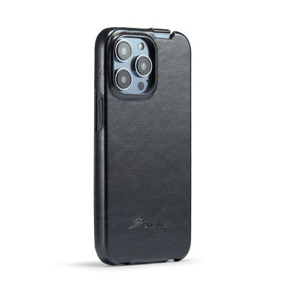 Exquisite Luxury Genuine Leather Phone Cases OEM Iphone 14 Magnetic Case