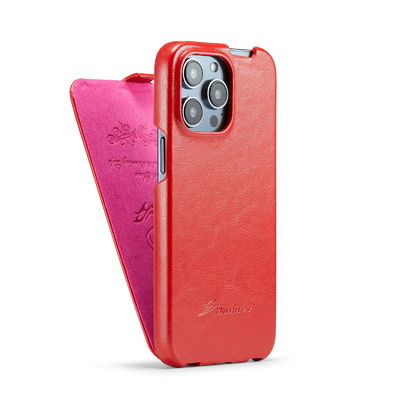 Exquisite Luxury Genuine Leather Phone Cases OEM Iphone 14 Magnetic Case