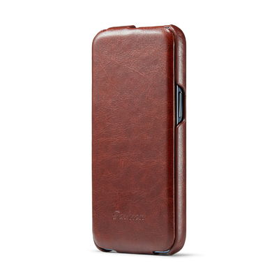 Exquisite Luxury Genuine Leather Phone Cases OEM Iphone 14 Magnetic Case