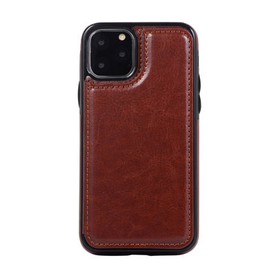 Shockproof PU Leather Mobile Phone Wallet Case Harmless IPhone 11 Cover