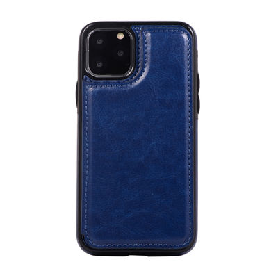 Shockproof PU Leather Mobile Phone Wallet Case Harmless IPhone 11 Cover