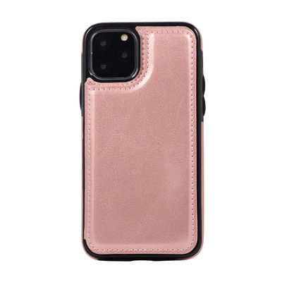 Shockproof PU Leather Mobile Phone Wallet Case Harmless IPhone 11 Cover