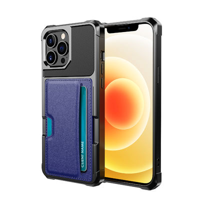 Exquisite Magnetic Card Holder For Iphone 12 13 Dirtproof Leather
