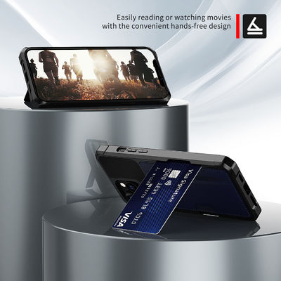 Exquisite Magnetic Card Holder For Iphone 12 13 Dirtproof Leather
