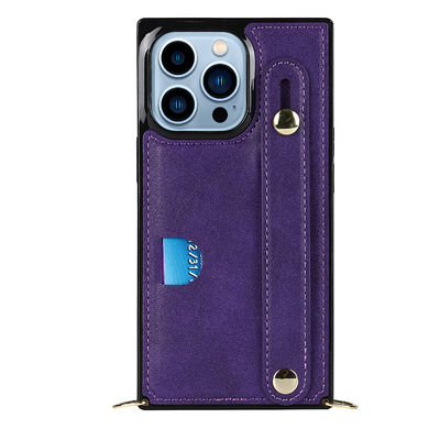 Exquisite Iphone Wallet Case Leather OEM / ODM Black Phone Case