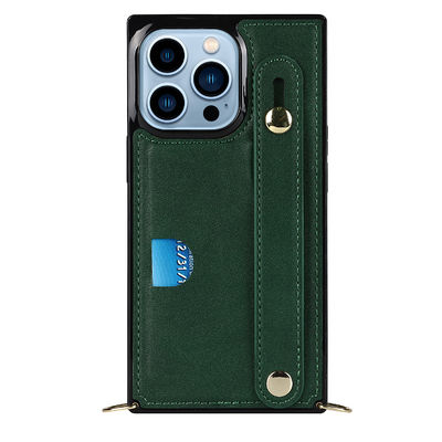 Exquisite Iphone Wallet Case Leather OEM / ODM Black Phone Case
