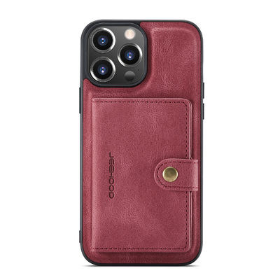 Seamless Iphone Luxury Leather Case Shockproof ODM Waterproof Phone Case