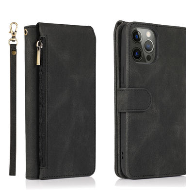 Wallet Phone Case Iphone Leather Case Luxury Genuine Modern Style