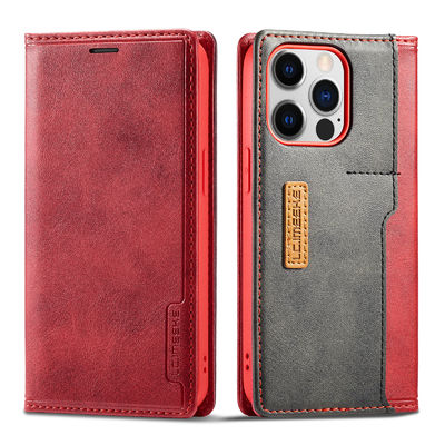 Wallet Phone Case Iphone Leather Case Red Phone Case Modern Style