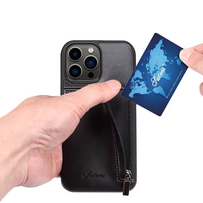 Genuine Leather Phone Cases Luxury Iphone Wallet Case Modern