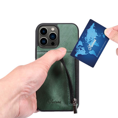 Genuine Leather Phone Cases Luxury Iphone Wallet Case Modern