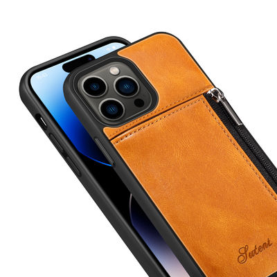 Genuine Leather Phone Cases Luxury Iphone Wallet Case Modern