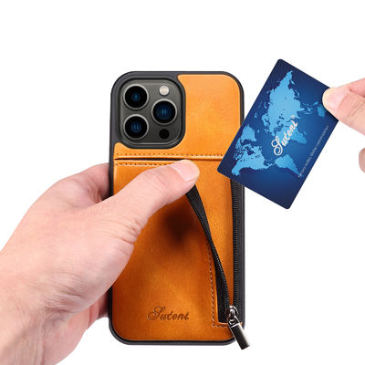 Genuine Leather Phone Cases Luxury Iphone Wallet Case Modern