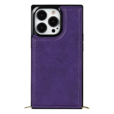 Seamless Genuine Leather Iphone Protective Cases Dirtproof Luxury