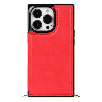 Seamless Genuine Leather Iphone Protective Cases Dirtproof Luxury