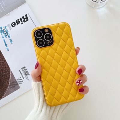Down Cartoon Leather Genuine Leather Phone Back Cover For IPhone 12 Pro Max