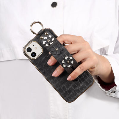 Customized LG Phone Cases Pu Leather Shockproof Lanyard Strap