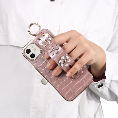 Customized LG Phone Cases Pu Leather Shockproof Lanyard Strap
