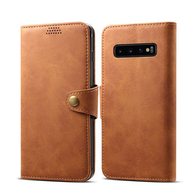 Seamless Leather Samsung Protective Cases Scratchproof Luxury Genuine