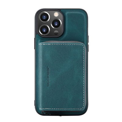 Seamless Iphone 12 / Iphone 13 Leather Phone Case Multifunctional Iphone 14 Case