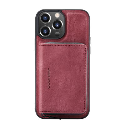 Seamless Iphone 12 / Iphone 13 Leather Phone Case Multifunctional Iphone 14 Case