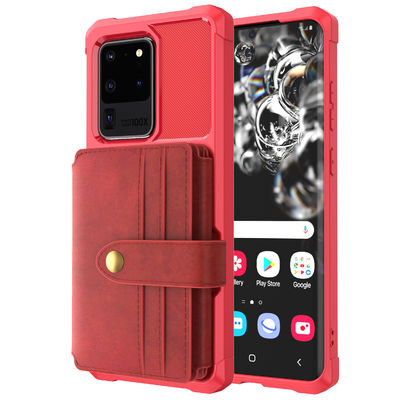 Shockproof Samsung Protective Cases Detachable Retro Leather Case