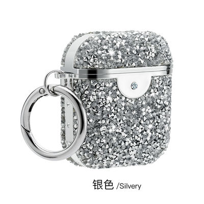 Shockproof Headphone Case Cover Rhinestone Earbud Storage Case Diamond