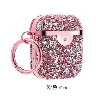 Shockproof Headphone Case Cover Rhinestone Earbud Storage Case Diamond