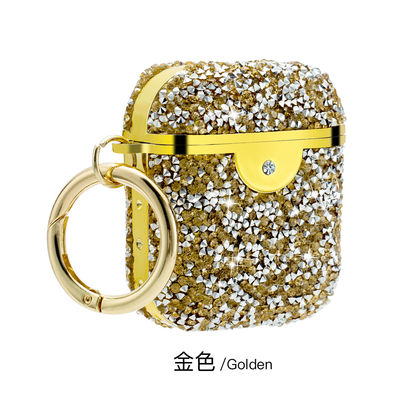 Shockproof Headphone Case Cover Rhinestone Earbud Storage Case Diamond