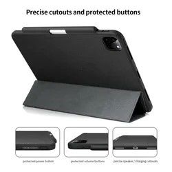 12.9 inch Shockproof Ipad Protective Cases PU Leather Multi Angle