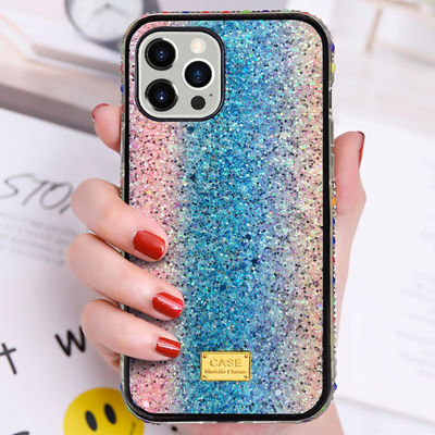 Glossy Mobile Phone Case Luxury Diamond Protection Back Case For IPhone 13 12 Promax