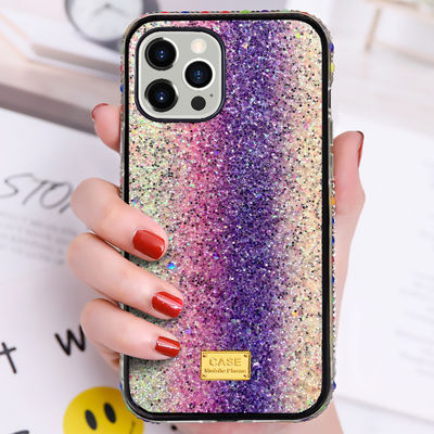 Glossy Mobile Phone Case Luxury Diamond Protection Back Case For IPhone 13 12 Promax