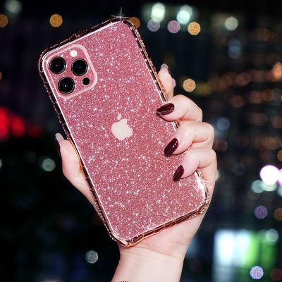 Luxury Glitter Bling Diamond Transparent Soft Phone Case For IPhone 14 13 12 Pro Max 11 XS XR 8 Plus