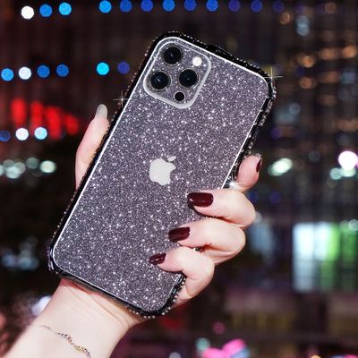 Luxury Glitter Bling Diamond Transparent Soft Phone Case For IPhone 14 13 12 Pro Max 11 XS XR 8 Plus