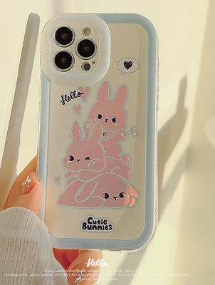 Slim Shockproof Phone Cases Pink Rabbit Iphone 15 Apple Phone Case